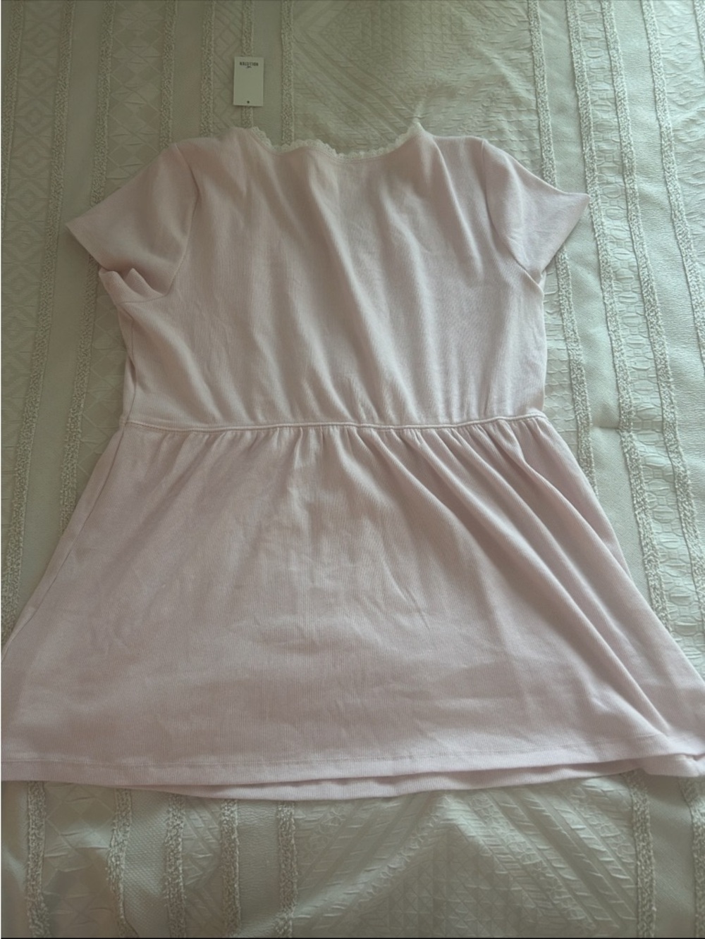 Hollister Light Pink Babydoll Style Tunic Top - Picture 3 of 3